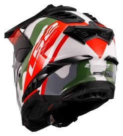 LS2 Explorer Camo X Helmet -Motorcycle Parts ls2 explorer camo x helmet gloss red white 2