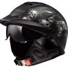 LS2 Rebellion Bones Helmet -Motorcycle Parts ls2 rebellion bones helmet matte black