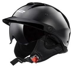 LS2 Rebellion Helmet -Motorcycle Parts ls2 rebellion helmet black chrome