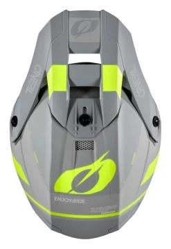 O'Neal 10 Series Hyperlite Flow Helmet -Motorcycle Parts o neal10 series hyperlite flow helmet grey hi viz yellow 3
