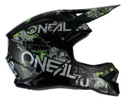 O'Neal 3 Series Attack Helmet Black/Neon Yellow / LG [Open Box] -Motorcycle Parts o neal3 series attack helmet black neon yellow lg open box black neon yellow 3