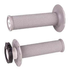 ODI MX V2 Lock On No Waffle Grips 10 ODI MX V2 Lock On No Waffle Grips -Motorcycle Parts odi grips lock on no grey