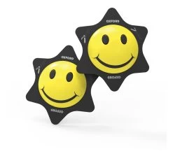 Oxford Smiler Knee Sliders -Motorcycle Parts oxford smiler knee sliders white 3