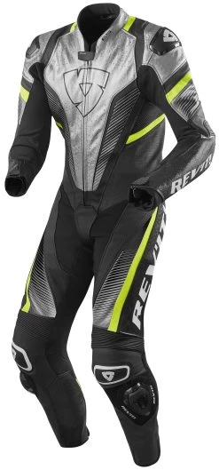 REV'IT! Spitfire Race Suit -Motorcycle Parts revit spitfire race suit silver neon yellow
