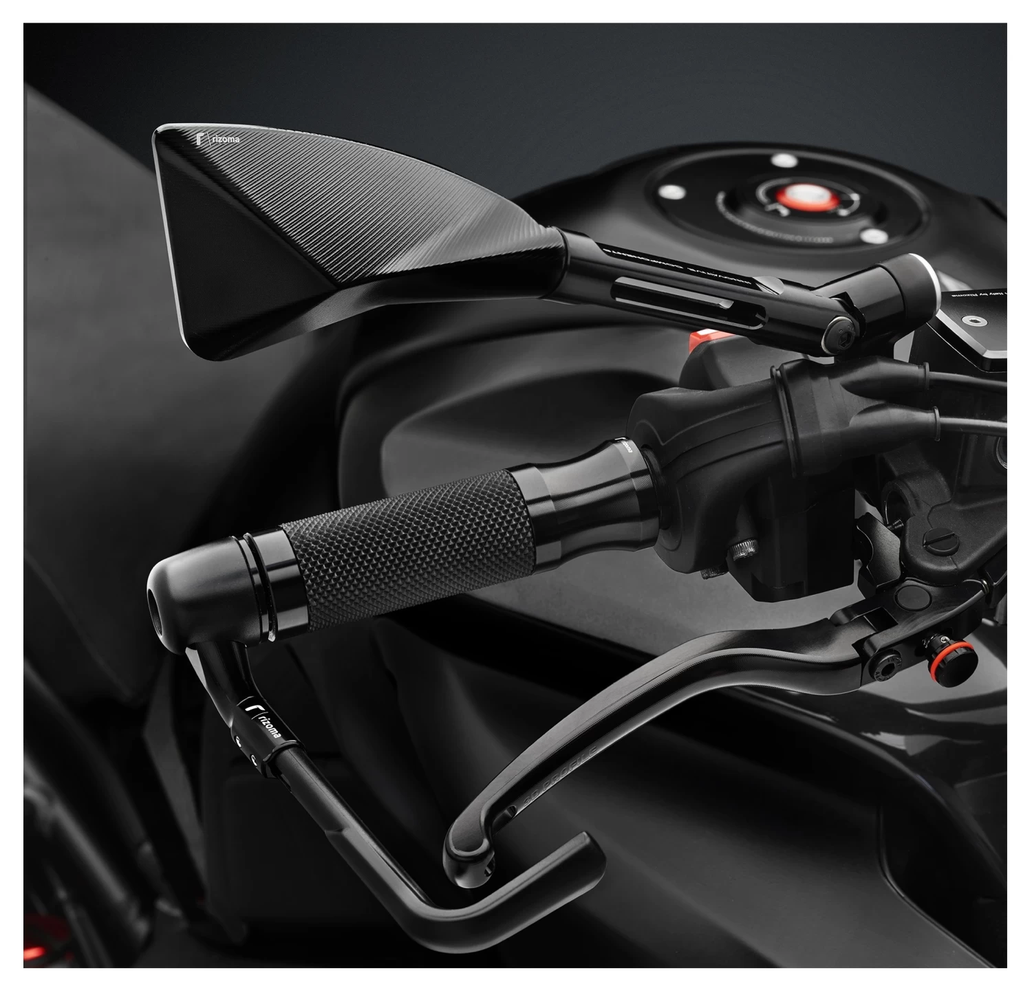 Rizoma Sport 7/8" Grip Ducati Monster / XDiavel S / SuperSport Black [Open Box] - Image 2