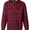 Schott CPO Plaid Sherpa Lined Shirt 1 Schott CPO Plaid Sherpa Lined Shirt -Motorcycle Parts schott cpo plaid sherpa lined shirt red