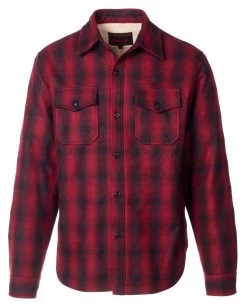 Schott CPO Plaid Sherpa Lined Shirt