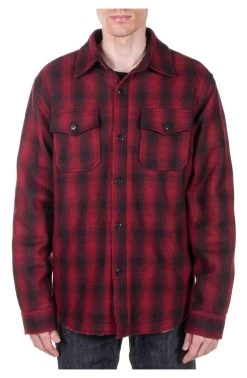 Schott CPO Plaid Sherpa Lined Shirt 13 Schott CPO Plaid Sherpa Lined Shirt -Motorcycle Parts schott cpo plaid sherpa lined shirt red 4