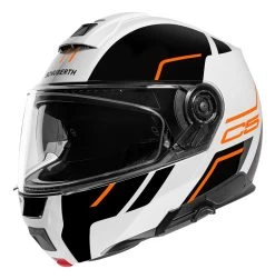 Schuberth C5 Master Helmet -Motorcycle Parts schuberth c5 master helmet black white orange
