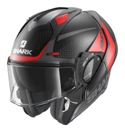 Shark EVO GT ENCKE Helmet -Motorcycle Parts shark evogtencke helmet matte black red grey 1