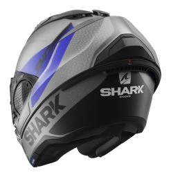 Shark EVO GT ENCKE Helmet -Motorcycle Parts shark evogtencke helmet matte grey blue black 3