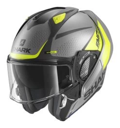 Shark EVO GT ENCKE Helmet -Motorcycle Parts shark evogtencke helmet matte grey yellow black 1