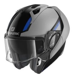 Shark EVO GT SEAN Helmet -Motorcycle Parts shark evogtsean helmet matte grey black blue 1