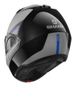 Shark EVO GT SEAN Helmet -Motorcycle Parts shark evogtsean helmet matte grey black blue 2