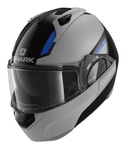Shark EVO GT SEAN Helmet -Motorcycle Parts shark evogtsean helmet matte grey black blue