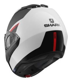 Shark EVO GT SEAN Helmet -Motorcycle Parts shark evogtsean helmet white matte black red 2