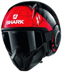 Shark Street Drak Crower Helmet -Motorcycle Parts shark street drak crower mat black anthracite red