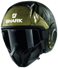 Shark Street Drak Crower Helmet -Motorcycle Parts shark street drak crower mat black anthracite silver 2