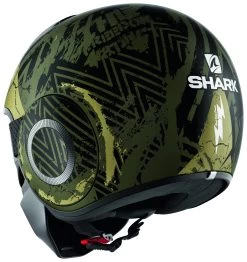 Shark Street Drak Crower Helmet -Motorcycle Parts shark street drak crower mat green black