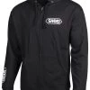 Shoei Logo Zip-Up Hoody -Motorcycle Parts shoei logo zip up hoody black white