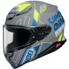 Shoei RF-1400 Accolade Helmet 2 Shoei RF-1400 Accolade Helmet -Motorcycle Parts shoei rf1400 accolade helmet grey blue yellow