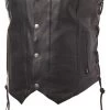 Street & Steel 2nd Amendment 2 Leather Vest 2 Street & Steel 2nd Amendment 2 Leather Vest -Motorcycle Parts street steel2nd amendment2 leather vest black