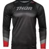 Thor Assist Long Sleeve MTB Jersey 1 Thor Assist Long Sleeve MTB Jersey -Motorcycle Parts thor assist long sleeve mtb jersey black grey