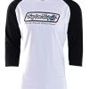Troy Lee Designs Troy Lee Go Faster Raglan Shirt (LG) -Motorcycle Parts troy lee go faster raglan shirt white black