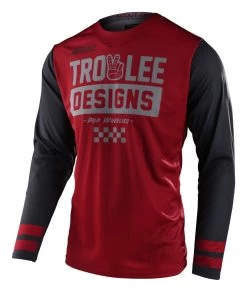 Troy Lee Designs Troy Lee GP Scout Peace & Wheelies Jersey -Motorcycle Parts troy lee gp peace wheelies jersey 1