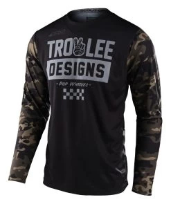 Troy Lee Designs Troy Lee GP Scout Peace & Wheelies Jersey -Motorcycle Parts troy lee gp peace wheelies jersey 2