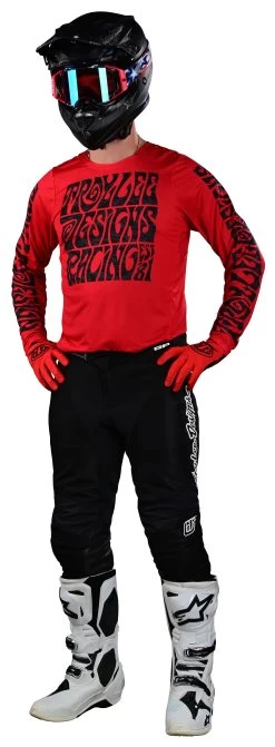 Troy Lee Designs Troy Lee GP Pro Air Manic Monday Jersey -Motorcycle Parts troy lee gp pro air manic monday jersey red 2